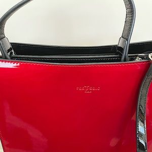 Red shoulder bag Frederic from Paris. Almost new . 12” X 10” X 5”